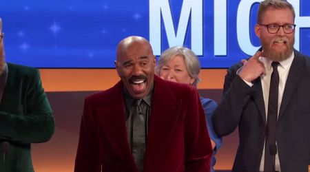 'Family Feud' host Steve Harvey absolutely loses it after hearing answers about mother-in law