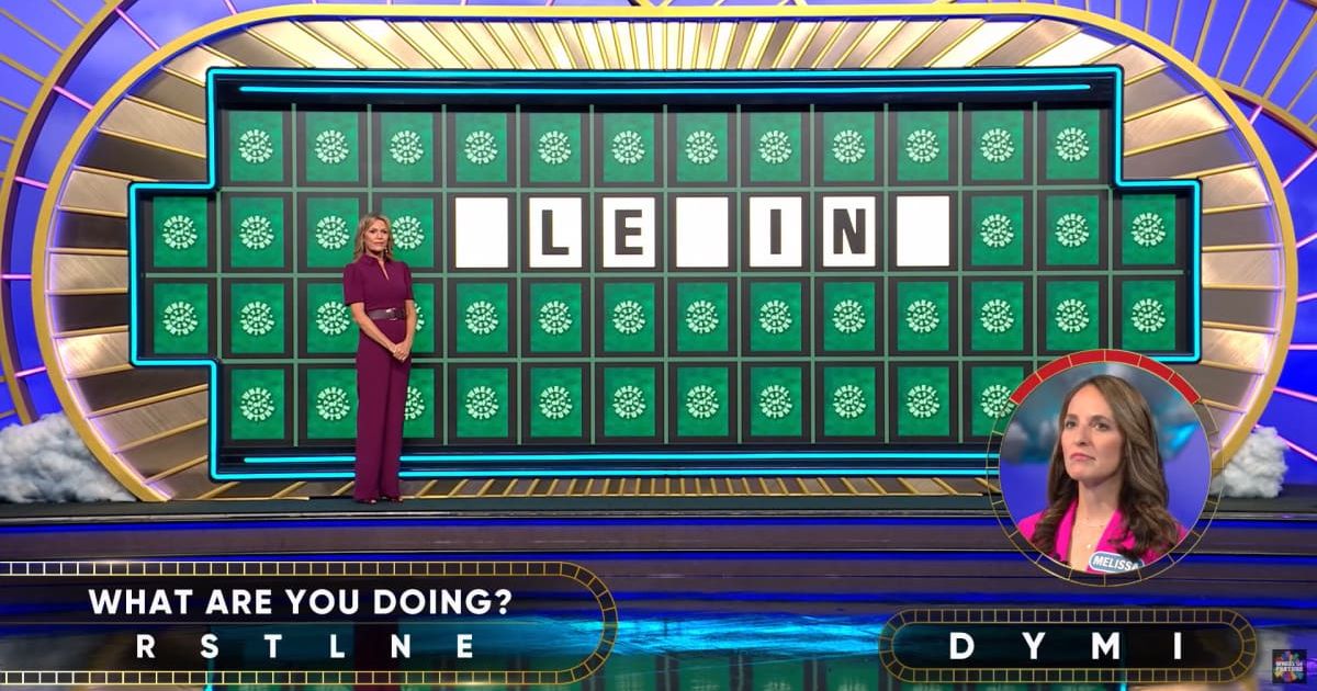 Screenshot showing the contestant, Melissa Mosel attempting her Bonus Round puzzle (Cover image source: YouTube/Wheel of Fortune)