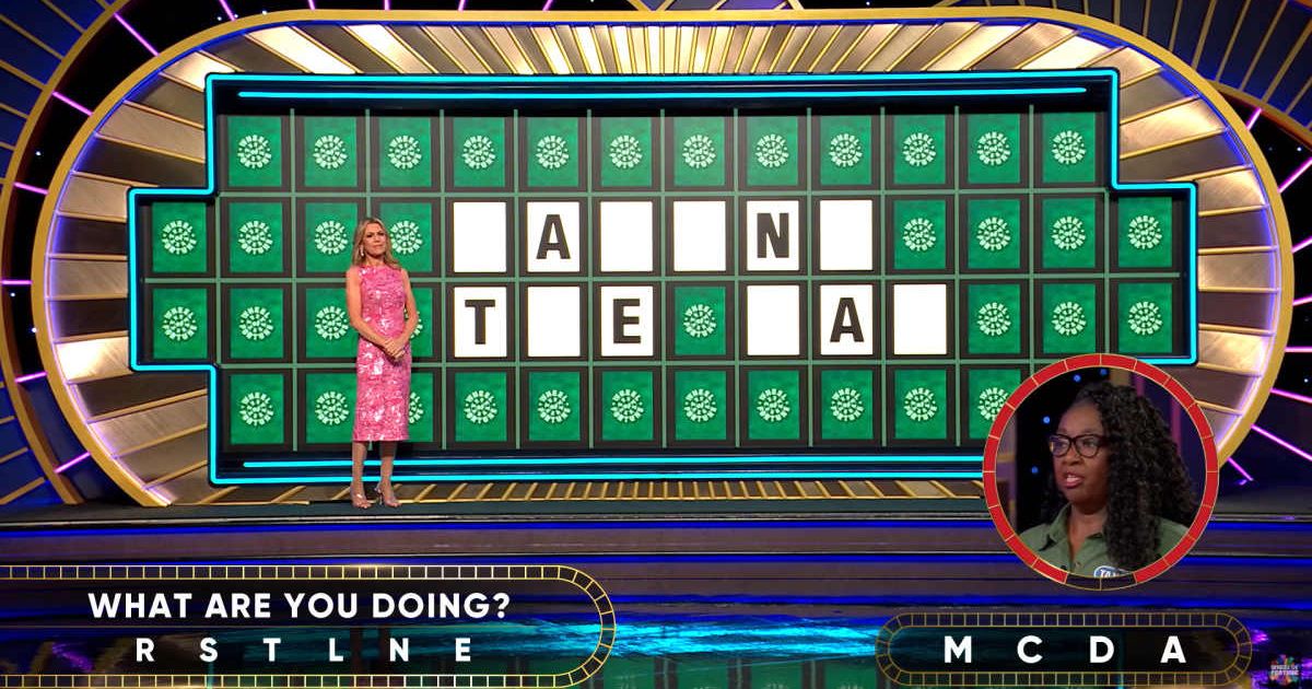 Screenshot showing Tanequa Ward attempting her Bonus Round puzzle (Cover image source: YouTube | Wheel of Fortune)