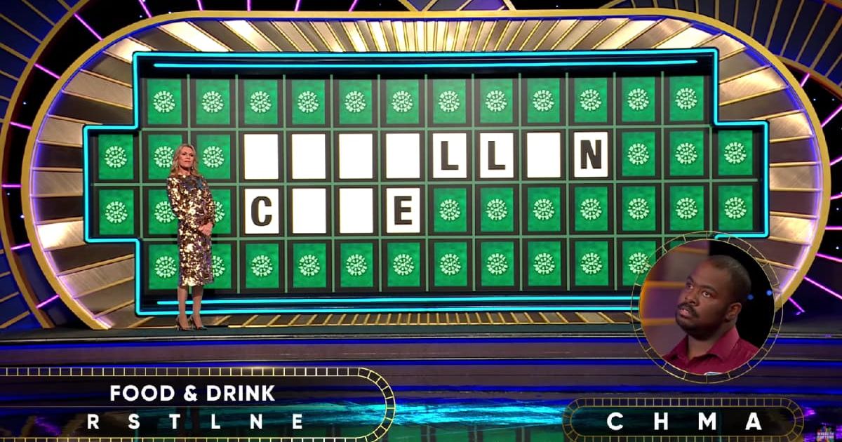 Screenshot showing the contestant trying to solve the puzzle on "Wheel of Fortune." (Cover Image Source: YouTube | Wheel Of Fortune)