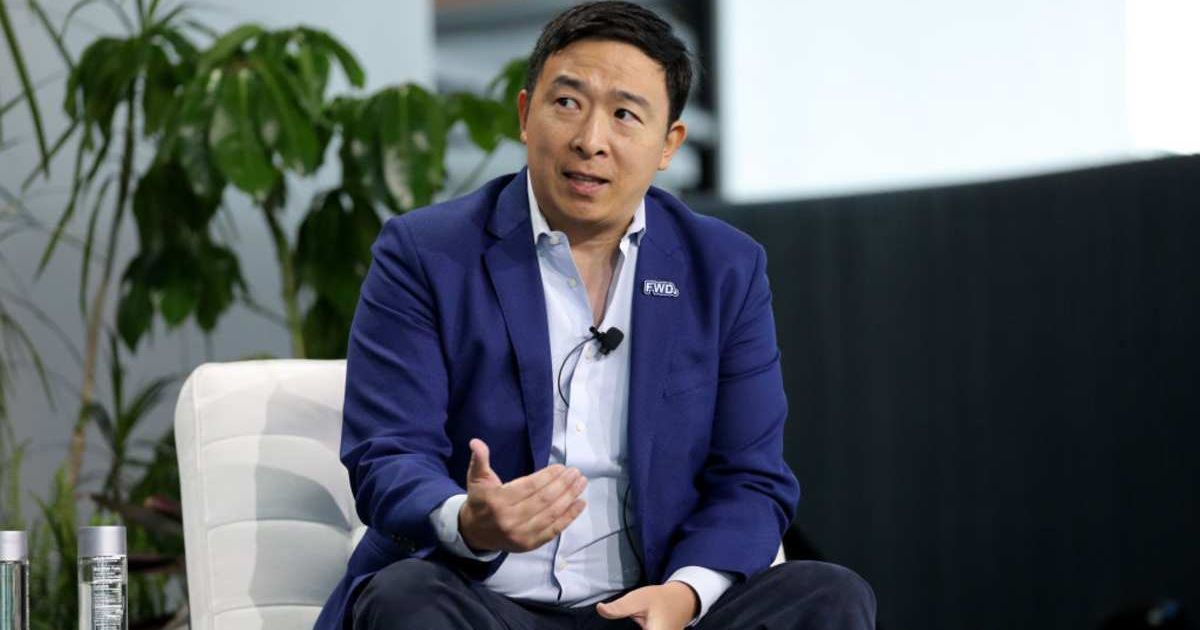 Andrew Yang participates in the "From Government to Corporations: The Urgent Need for AAPI Leadership" panel (Cover image source: Getty Images/Photo by JP Yim)