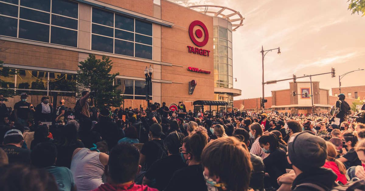 Representative image of shoppers outside a Target store (Cover Image Source: Photo by Max Bender on Unsplash)