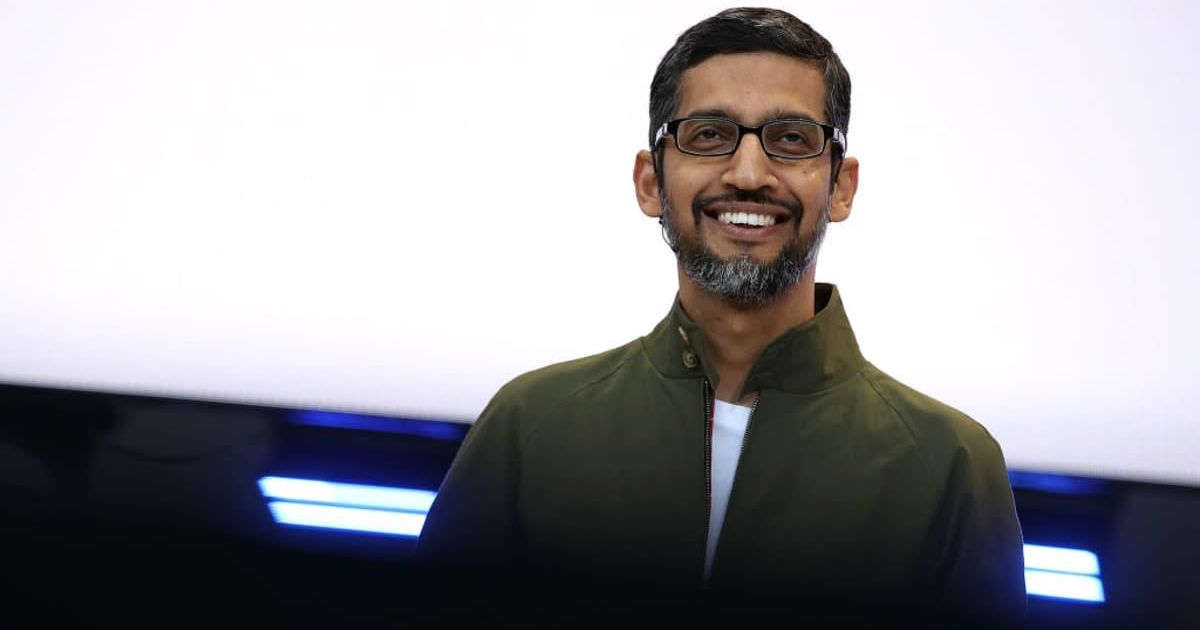 Google CEO Sundar Pichai delivers the keynote address at the Google I/O 2018 (Cover image source: Getty Images/Photo by Justin Sullivan)