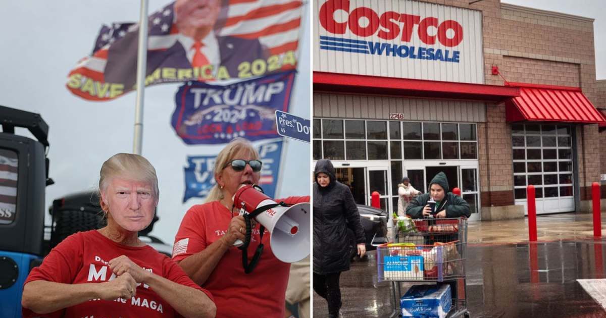 Trump supporters and Costco shoppers (Cover image source: Getty Images | Joe Raedle and Scott Olson)