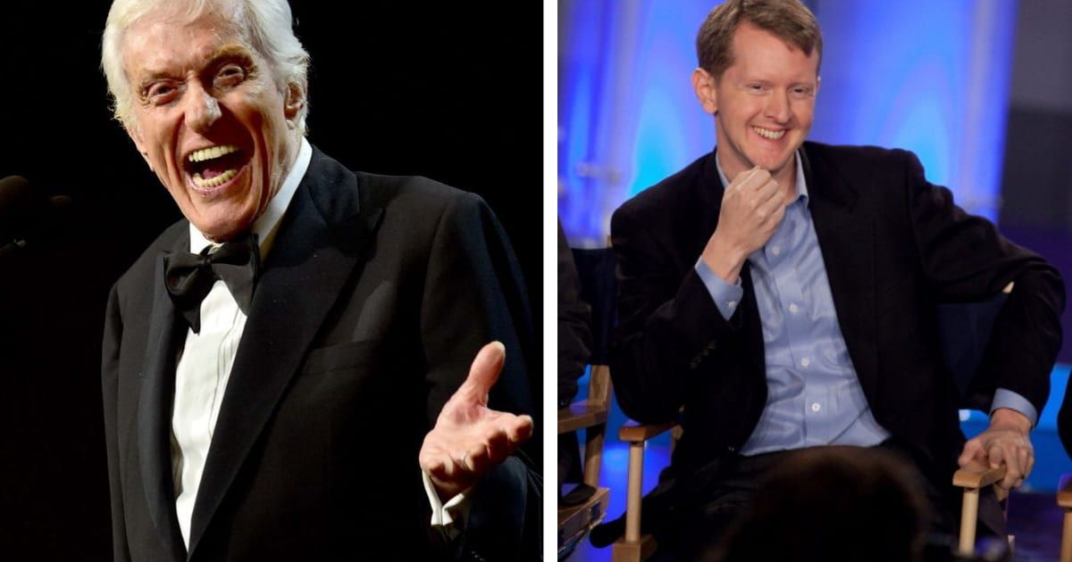 Dick Van Dyke accepts the Britannia Award for Excellence in Television (L); Ken Jennings attends a press conference to discuss the upcoming Man V. Machine "Jeopardy!" competition at the IBM T.J. Watson Research Center (R) | Image Source: Getty Images | Fr
