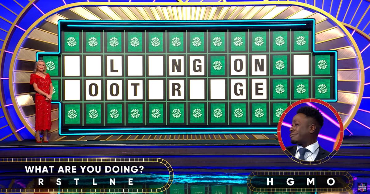 Screenshot showing Nathaniel Bush attempting his Bonus Round puzzle (Cover image source: YouTube/Wheel of Fortune)