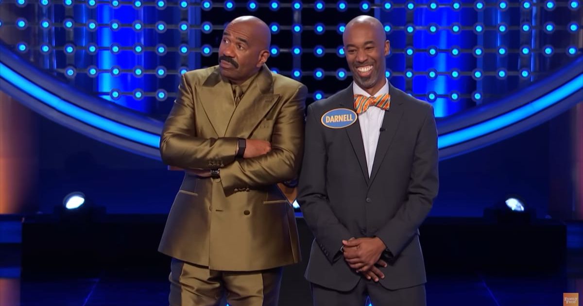 Screenshot showing Steve Harvey and the contestant during the Fast Money round (Cover image source: YouTube/Family Feud)