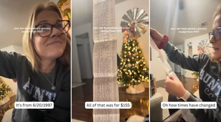 Woman compares a 1997 grocery receipt to today’s prices — she was not ready for it