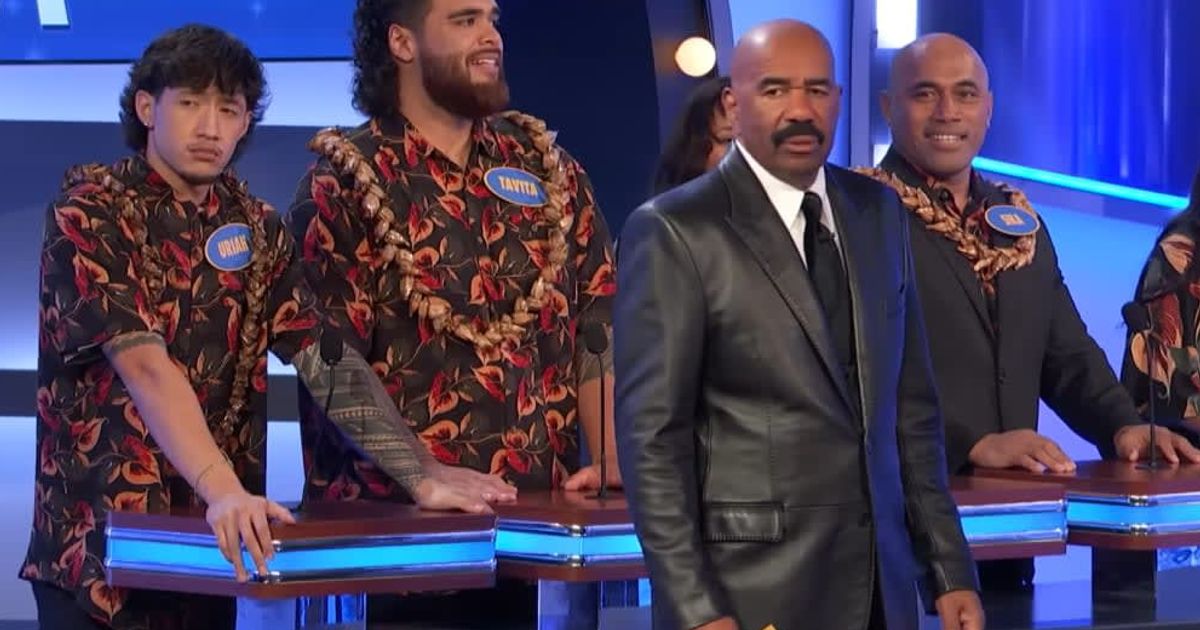 Screenshot showing Steve Harvey and the contestant's reaction to the answer (Cover image source: YouTube/Family Feud)