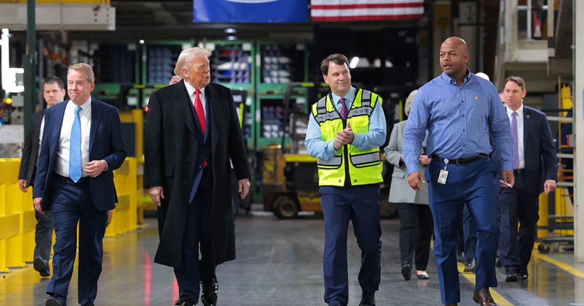 President Donald Trump at Ford Motor Company (Cover Image Source: Getty Images | Photo by Anna Moneymaker) 