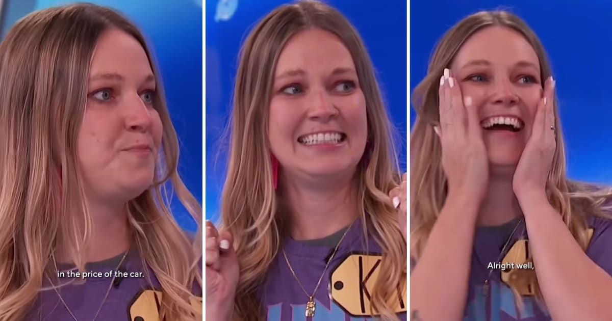 Screenshots showing the contestant on "The Price Is Right." (Cover Image Source: Facebook | The Price Is Right)