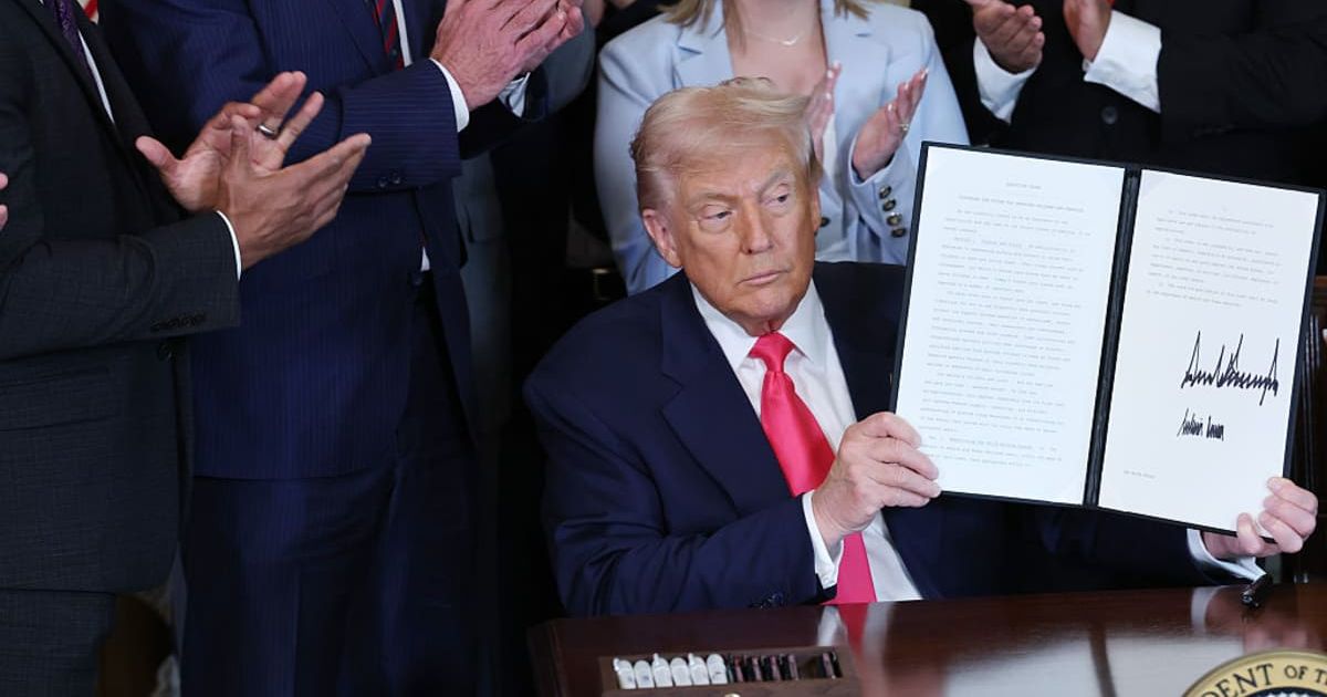 U.S. President Donald Trump signs the "Fostering the Future" executive order in the East Room of the White House (Cover image source: Photo by Anna Moneymaker/Getty Images)