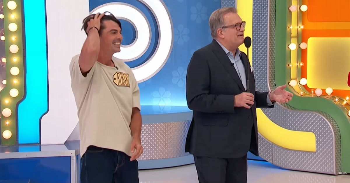 Screenshot showing the contestant and Drew Carey playing the game (Cover image source: YouTube/The Price Is Right)