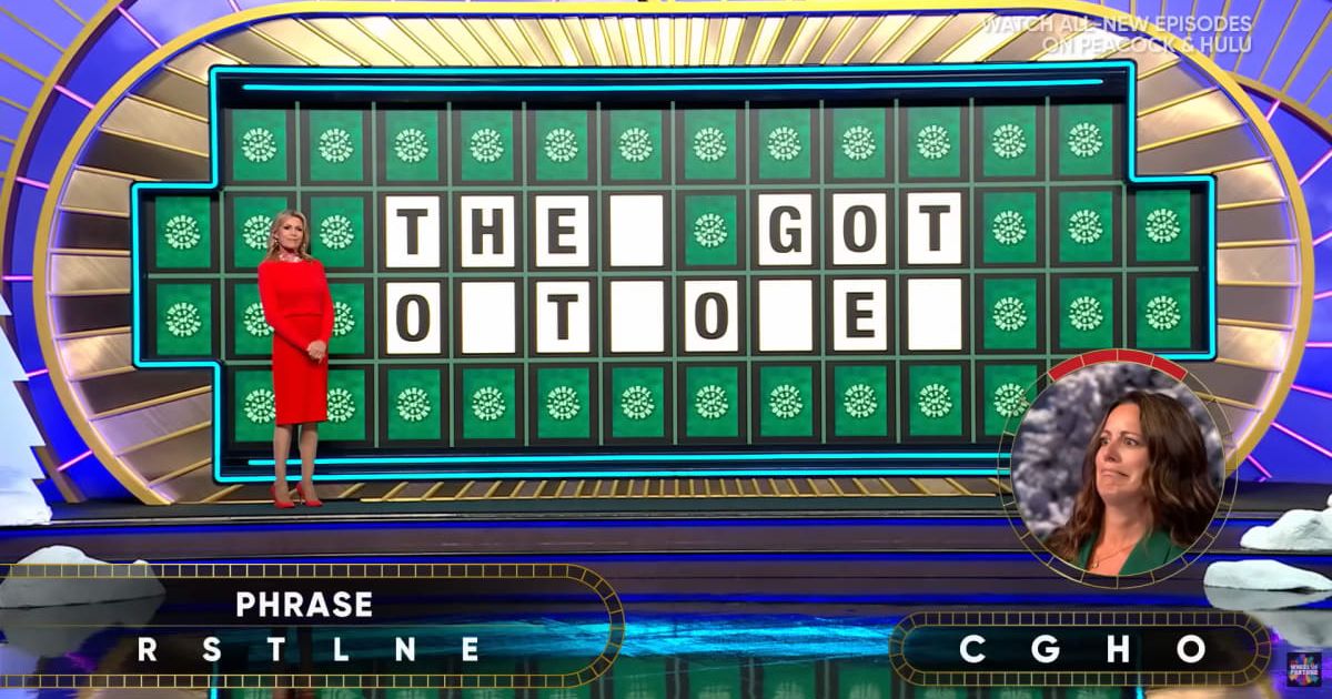 Screenshot showing the contestant, Jess attempting her Bonus Round puzzle (Cover image source: YouTube/Wheel Of Fortune)