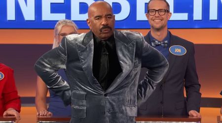 ‘Family Feud’ host Steve Harvey calls out player for how she stood during the game show