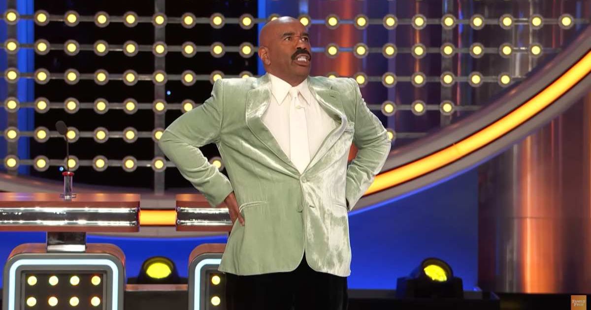 Screenshot showing Steve Harvey roasting a contestant's answer (Cover image source: YouTube/Family Feud)