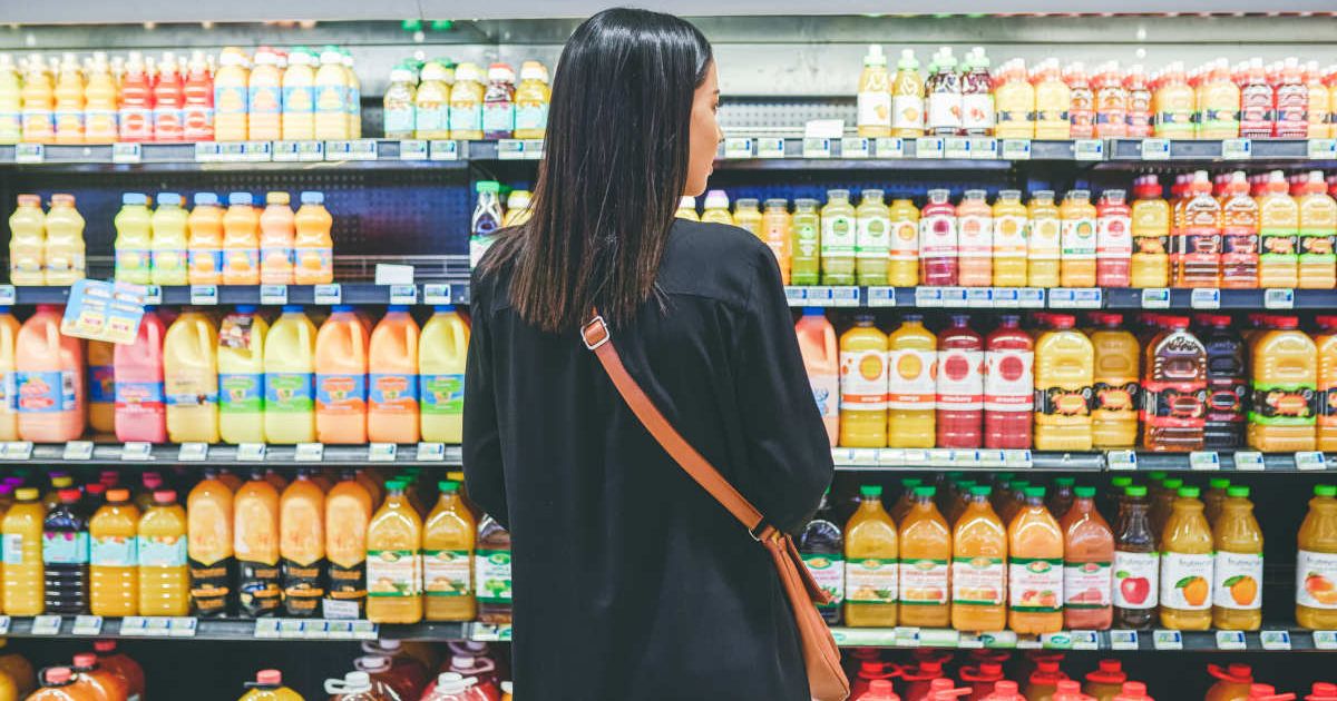 Representative image of juices at a supermarket (Cover image source: Gettty Images | Moyo Studios)
