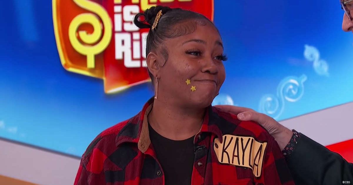 Screenshot showing the contestant on "The Price Is Right." (Image credit: YouTube | The Price Is Right)