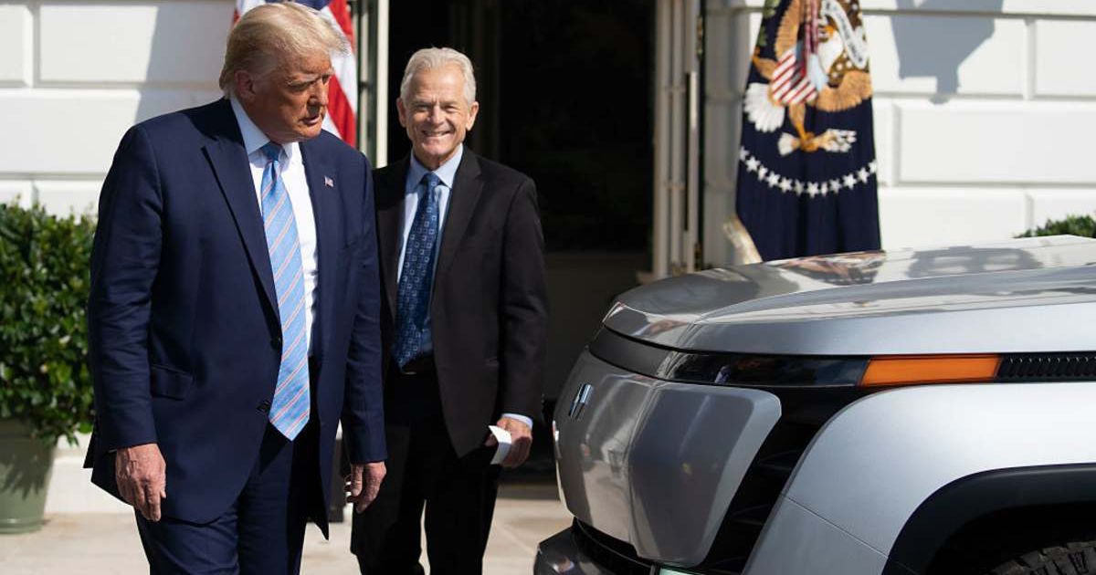 Navarro with President Trump (Cover image source: Getty Images | Tasos Katopodis)
