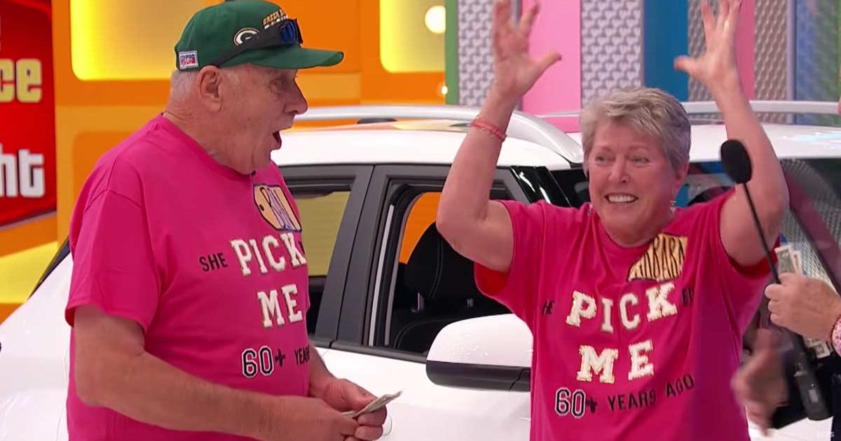 Screenshot showing the couple on "The Price Is Right." (Cover image source: YouTube | The Price Is Right)