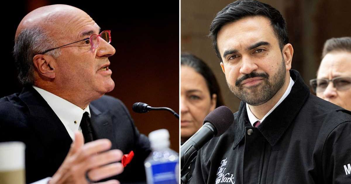 Kevin O'Leary and Zohran Mamdani (Cover image source: Getty Images | Andrew Harnik and Brauer-Griffin)