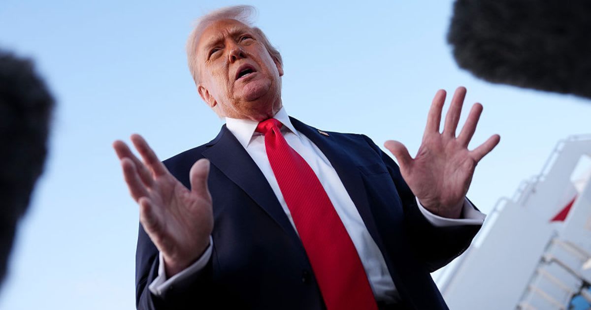 U.S. President Donald Trump speaking to reporters(Cover Image Source: Getty Images| Photo by Kevin Dietsch) 
