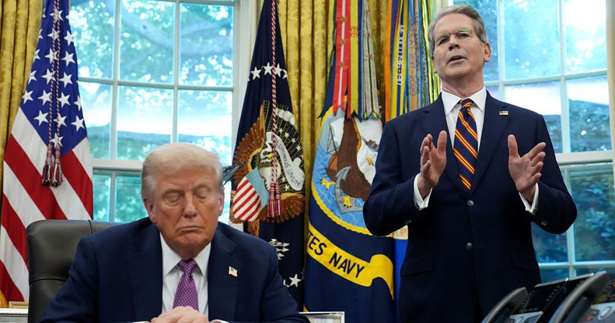 President Donald Trump and U.S. Treasury  Secretary Scott Bessent (Cover Image Source: Getty Images | Photo by Kevin Dietsch) 