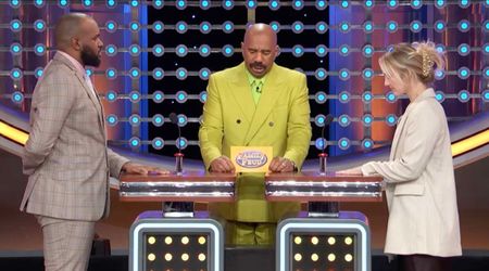 'Family Feud' host Steve Harvey cracks up after hearing contestant's answer about a grand mansion