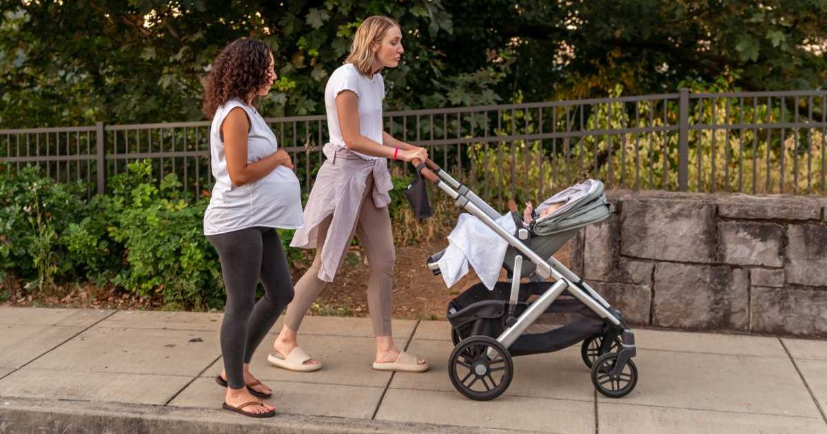 Representative image of women pushing a stroller (Cover image source: Getty Images/Photo by Fly View Productions)