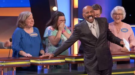 'Family Feud' host Steve Harvey’s comment on tattoo becoming 'saggy' is a classic TV moment